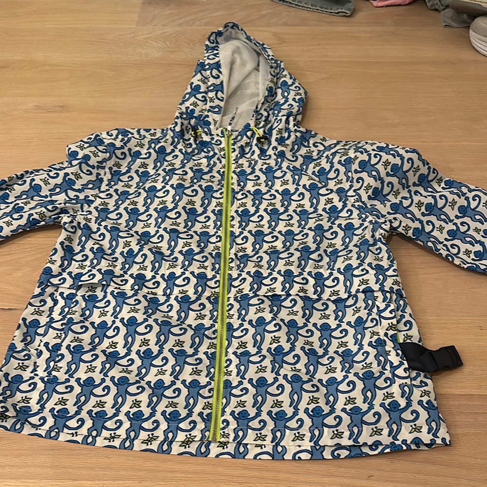 Kids Blue Patterned Jacket